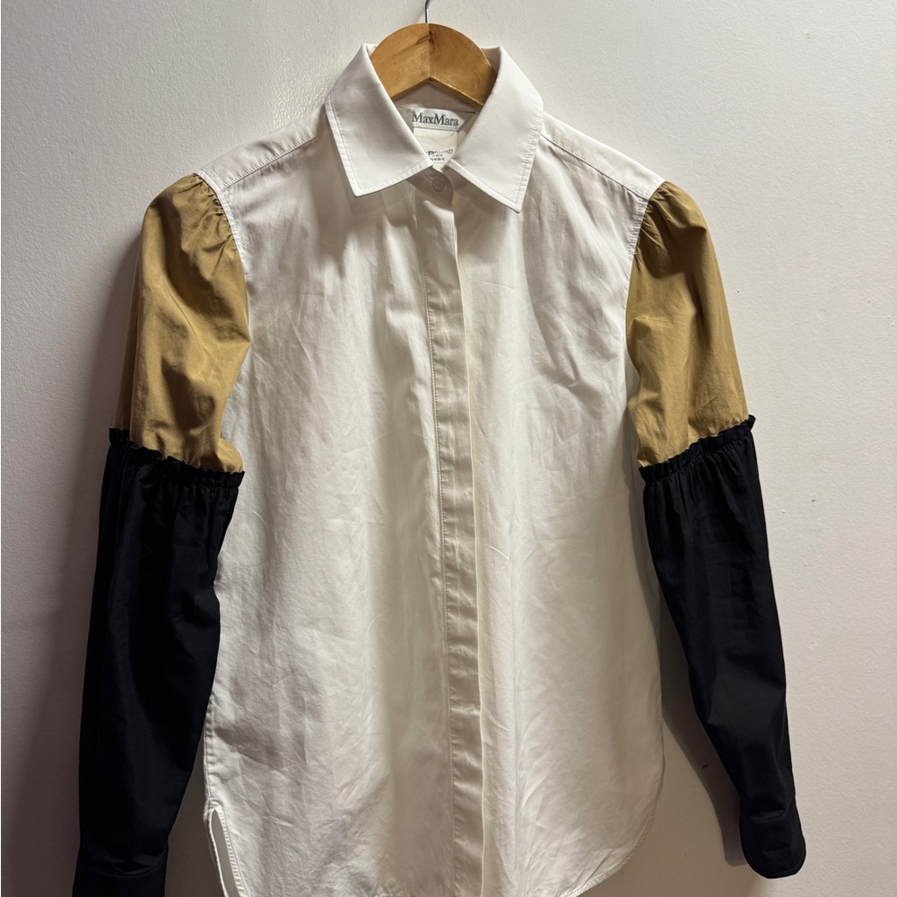 MaxMara White Button-Up Shirt